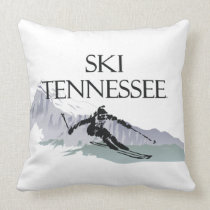 TOP Ski Tennessee Throw Pillow