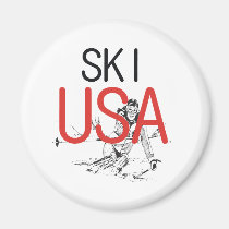 TOP Ski USA magnets