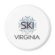 TOP Ski Virginia Magnets