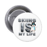 TOP Skiing is My Life Buttons