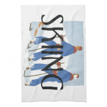 TOP Skiing Kitchen Towel