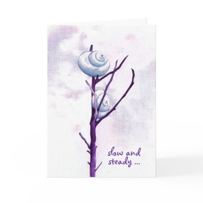 Top Snail Congratulations Card by floatinglemons