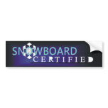 TOP Snowboard Certified Bumper Stickers