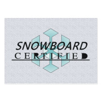 TOP Snowboard Certified business cards by teepossible TOP Snowboard Certified business cards