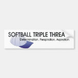 TOP Softball Triple Threat Bumper Stickers