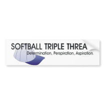 TOP Softball Triple Threat Bumper Stickers