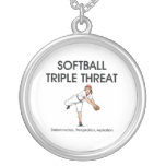 TOP Softball Triple Threat Custom Necklace