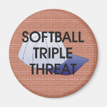 TOP Softball Triple Threat magnets