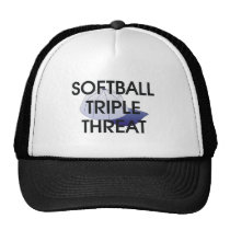 TOP Softball Triple Threat hats