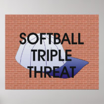 TOP Softball Triple Threat posters