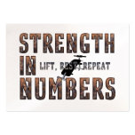 TOP Strength in Numbers Business Card Template