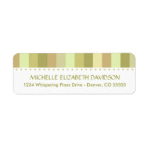 Top Stripes Personalized Return Address Labels labels