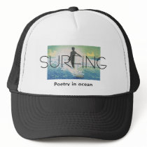 TOP Surfing Poetry in Ocean Mesh Hats