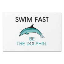 TOP Swim Dolphin Fast Lawn Signs