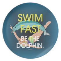 TOP Swim Dolphin Fast Party Plates