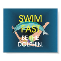 TOP Swim Dolphin Fast Poster