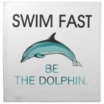 TOP Swim Dolphin Fast Printed Napkins