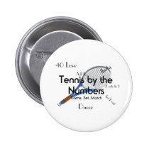 TOP Tennis by the Numbers Pinback Buttons