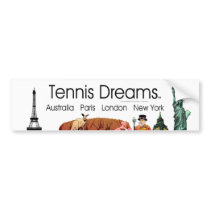 TOP Tennis Dreams Bumper Sticker