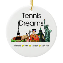 TOP Tennis Dreams Christmas Tree Ornament