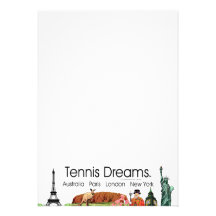 TOP Tennis Dreams Personalized Invite