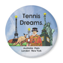 TOP Tennis Dreams Refrigerator Magnets