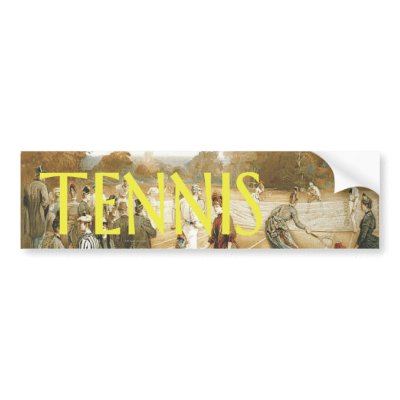 TOP Tennis Old School Bumper Sticker by teepossible