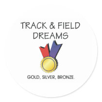 TOP Track Dreams Round Sticker