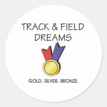 TOP Track Dreams Round Sticker