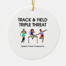 TOP Track Triple Christmas Ornaments