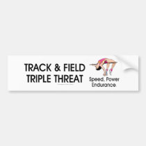 TOP Track Triple Threat bumper stickers