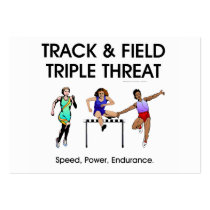 TOP Track Triple Threat business cards by teepossible TOP Track Triple Threat business cards