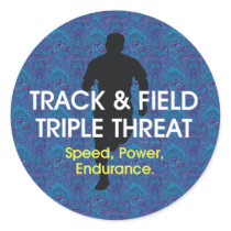 TOP Track Triple Threat Round Sticker