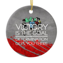 TOP Track Victory Slogan Christmas Tree Ornament