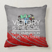 TOP Track Victory Slogan Throw Pillows