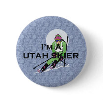 TOP Utah Skier buttons by teepossible TOP Utah Skier buttons