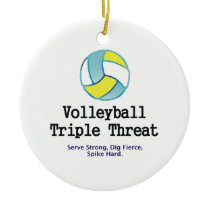 TOP Volleyball Triple Threat Ornament