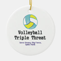 TOP Volleyball Triple Threat Ornament