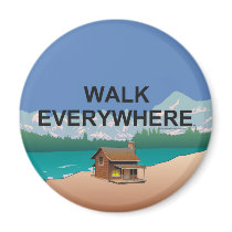 TOP Walk Everywhere Fridge Magnet