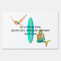 TOP Water Girl yard signs