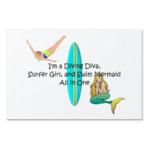 TOP Water Girl Lawn Sign