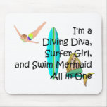 TOP Water Girl Mousepads