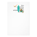 TOP Water Girl Personalized Stationery