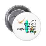 TOP Water Girl Pinback Button