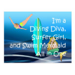 TOP Water Girl Post Cards