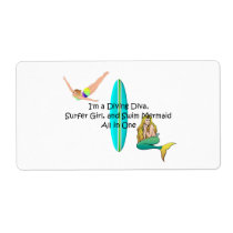 TOP Water Girl labels