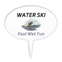 TOP Water Ski cake picks