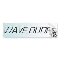 TOP Wave Dude bumper stickers by teepossible TOP Wave Dude bumper stickers