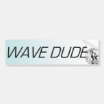 TOP Wave Dude Bumper Stickers
