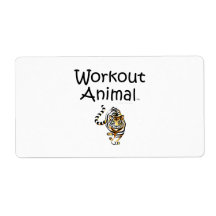 TOP Workout Animal Labels